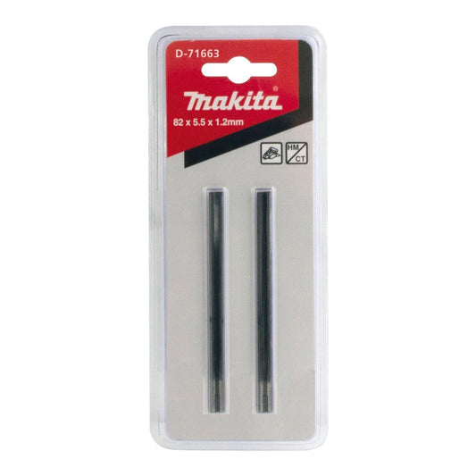 Makita Mini TCT Planer Blades - 82mm - Tungsten Carbide - Dual Edged - Auzzistore