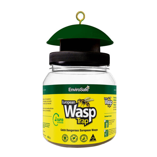 Envirosafe European Wasp Trap - 130mm x 190mm x 90mm - Non-Toxic - Rapid Activation - Auzzistore