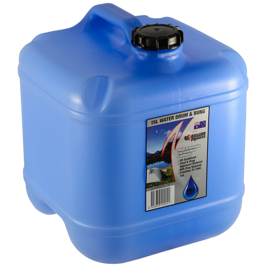 AdVenture Products 15L Blue Tint Water Storage Drum - Auzzistore