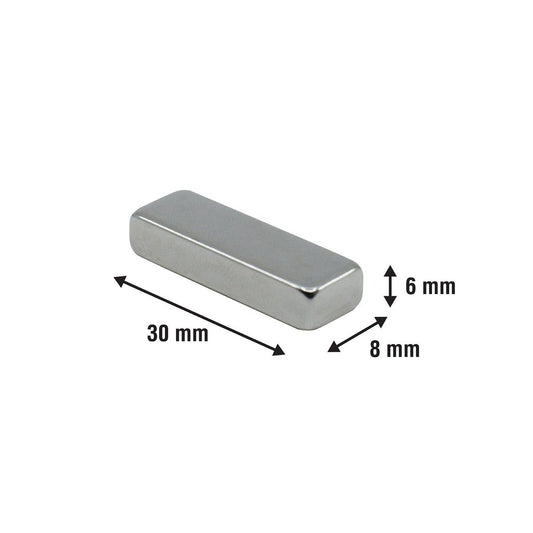 Everhang Neodymium Magnet Block 30 x 10mm - 6 Pack - Durable & Versatile – view 2