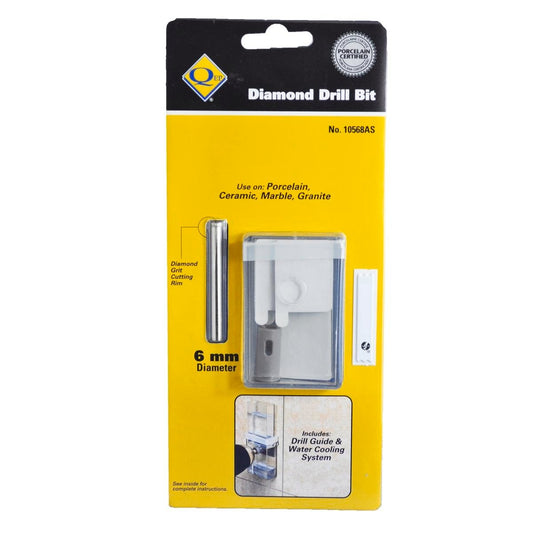 QEP Diamond Tile Drill Bit - 6mm - Carbon Steel - Wet Use - Auzzistore