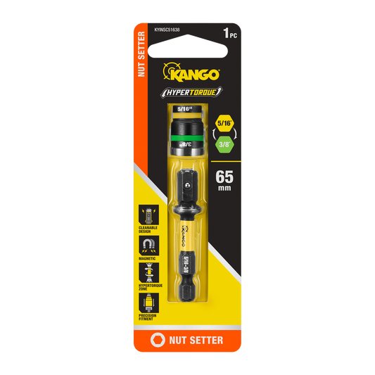 Kango Hypertorque Impact Magnetic Cleanable Nut Setter ⁵⁄₁₆” - ⅜” - Auzzistore