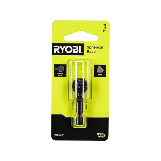 Ryobi Spherical Wood Rasp - 45mm x 15mm - Precision Carving Tool - Auzzistore