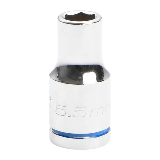 Kincrome 5.5mm 1/4 Square Drive Socket - Chrome Vanadium Steel - Rust Resistant - Auzzistore