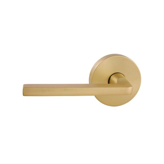 Gainsborough Avant Alba Satin Brass Passage Lever Set - 145mm x 64mm - QuickFix Installation - Auzzistore