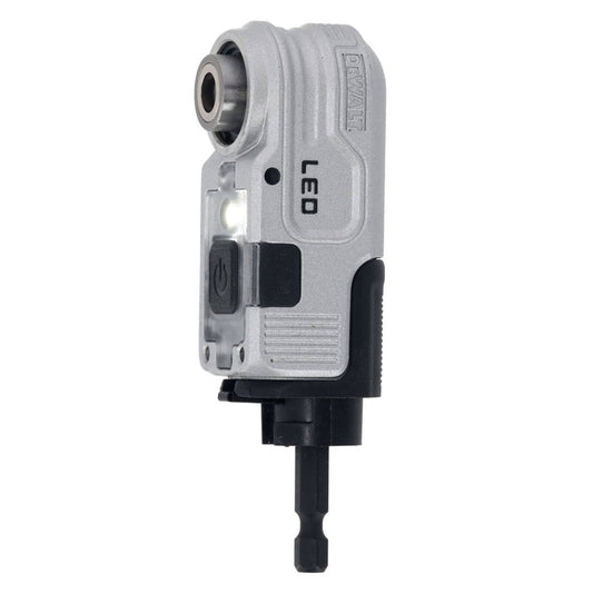 Dewalt 1/4" Right Angle Hex Impact LED Attachment DTLRA-QZ - 1 Piece - 110mm x 40mm x 120mm - Integrated LED Light – view 2 - Auzzistore