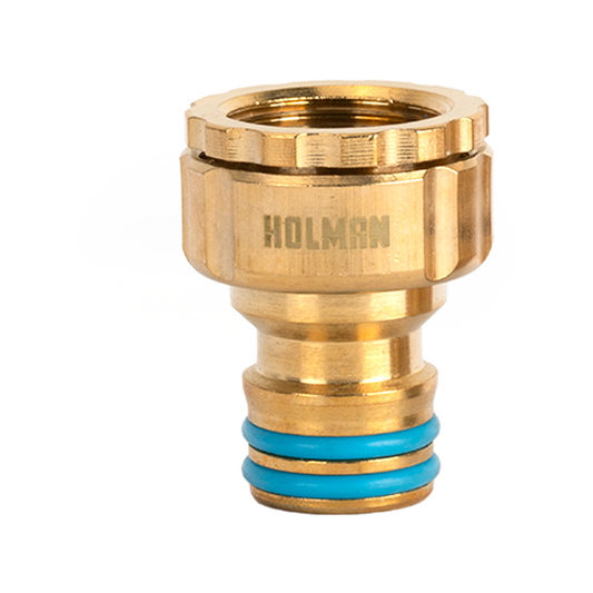 Holman Brass Hose Connector Set - 18mm - Durable - Easy Fit - Gold – view 2 - Auzzistore