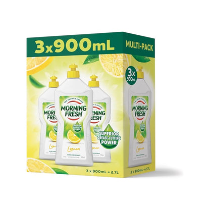 Morning Fresh 900ml Lemon Dishwashing Liquid - 3 Pack