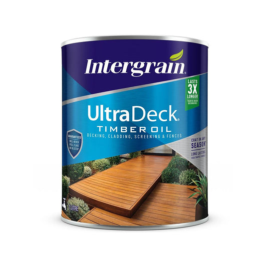 Intergrain Timber Decking Oil 1L Jarrah Water-Based Long-Lasting Finish - Auzzistore