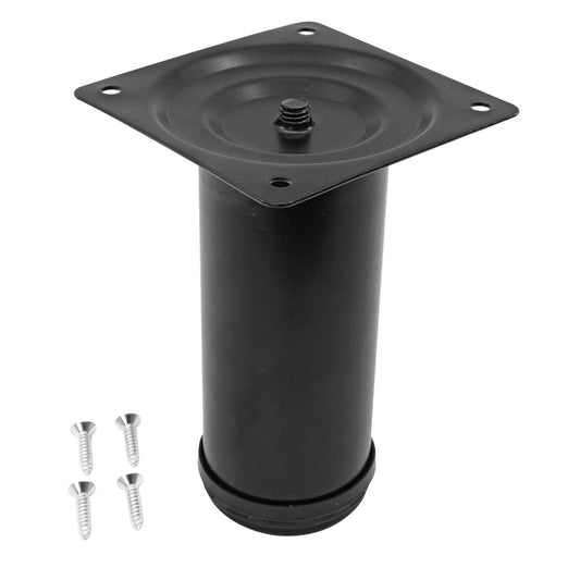 Adoored Table Leg - 60 x 150mm - Steel - Black Round – view 2 - Auzzistore
