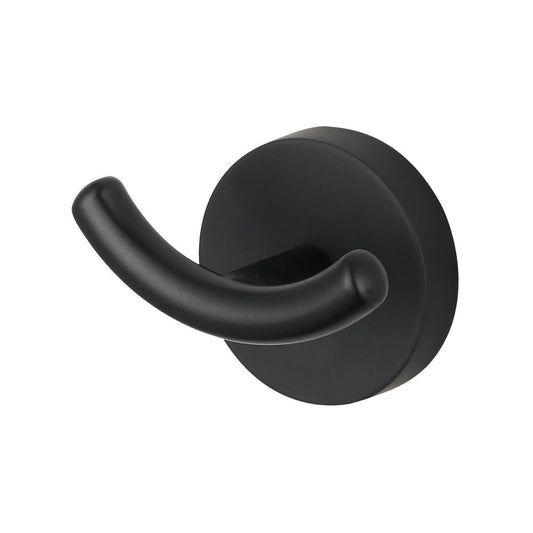 Mondella Resonance Double Robe Hook 70mm - Matte Black - Metal