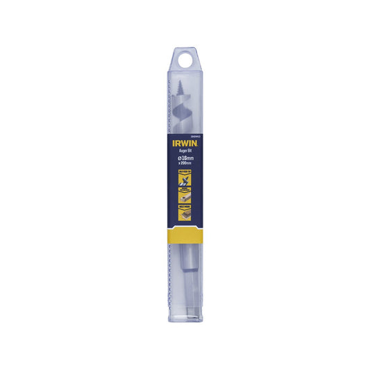 Irwin Auger Bit 16 x 200mm - Hardened Steel - Self-Pulling Thread - Durable – view 2 - Auzzistore