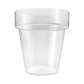 Eden Clear Planter 20cm Polypropylene Lightweight Durable Design