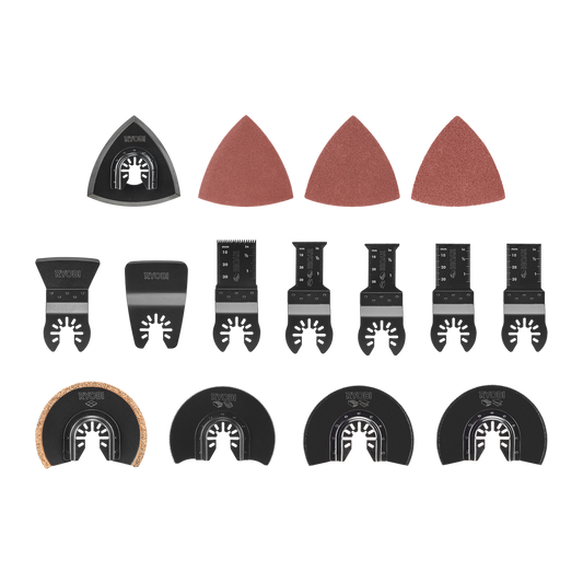 Ryobi 15 Piece Multi Tool Accessory Set - 80mm Sanding Sheets & Blades - RMTB152 – view 2