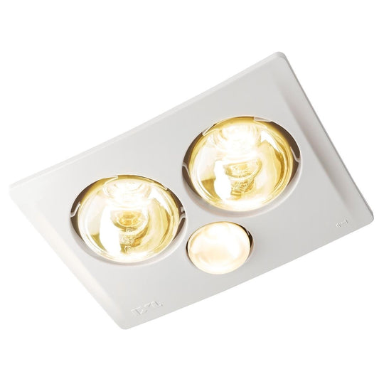 IXL Tastic Eco Triumph Bathroom Heat Fan Light 275W Plastic White - Auzzistore
