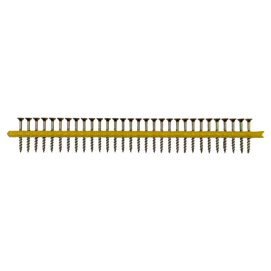 Simpson Strong Tie Collated Plaster Screw 6g x 42mm - 500 Pack - Zinc Yellow - Auzzistore