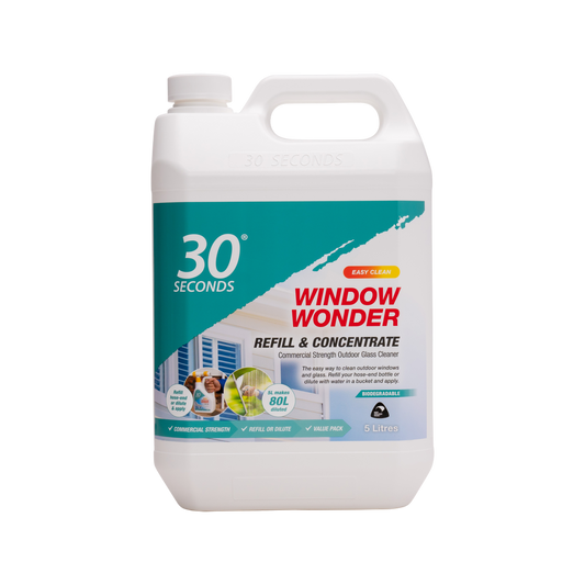 30 Seconds Window Wonder Refill - 5L - Commercial Strength Cleaning Solution