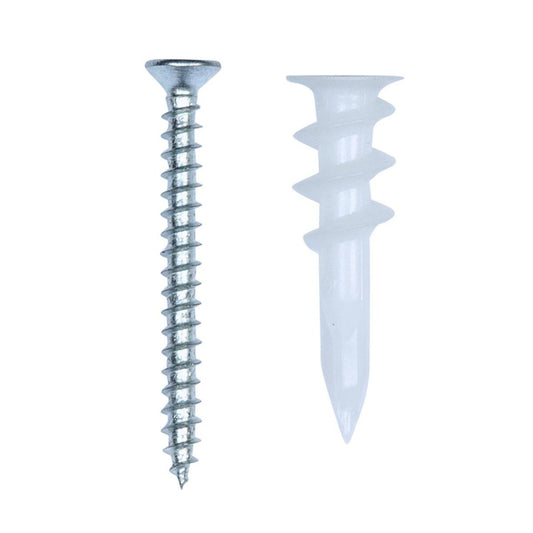 Flexi Storage Plasterboard Wall Fixings 10 Pack Steel Easy Install - Auzzistore