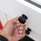 Taskmaster 32 Knurled Cabinet Knobs 4 Pack - 5mm - Matte Black - Modern Design