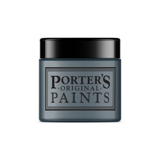 Porter S Broadwall Washable Paint 100ml Gunmetal Grey Eggshell Finish - Auzzistore
