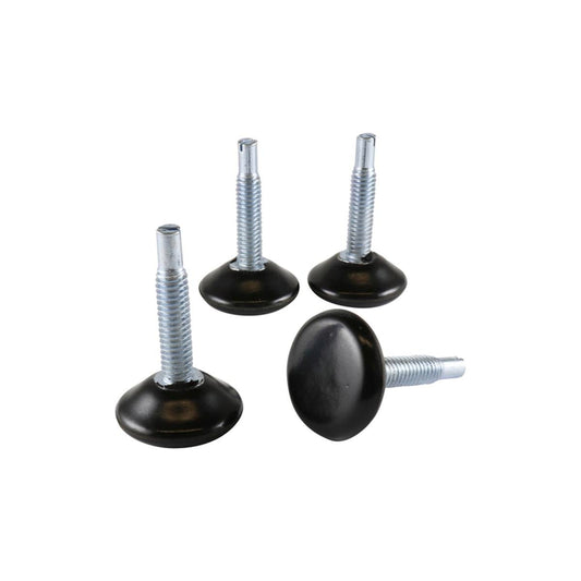 Surface Gard Adjustable Glide 4 Pack - 30mm - Black - Indoor Use - Auzzistore