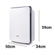 Winix Zero Max Air Purifier - 4 Stage - Suitable for 99m2 - Ultra-Quiet 25dB