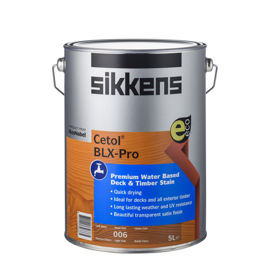 Sikkens 5L Light Oak Timber Stain - Water Based - UV Protection - Quick Drying - Auzzistore