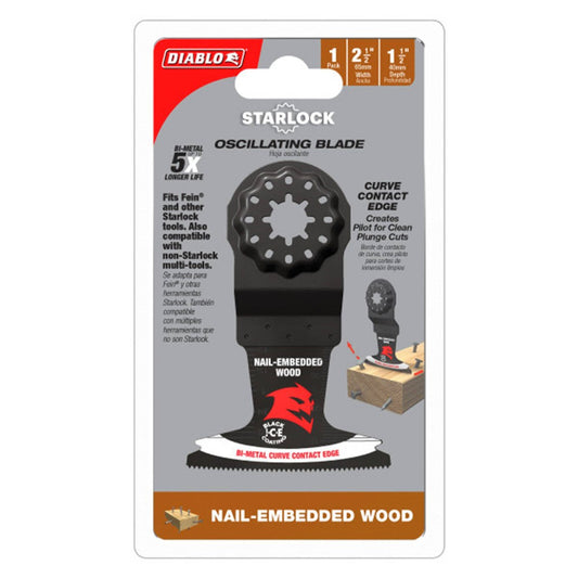 Diablo 60mm Starlock Bi-Metal Demo Demon OMT - Nail Embedded Wood - 10 Pack - Durable Cutting Blades - Auzzistore