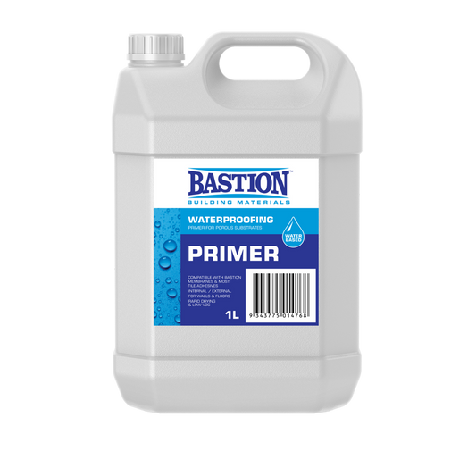 Bastion Water Based Primer - 1L - Low VOC - Rapid Drying - For Porous Surfaces - Auzzistore