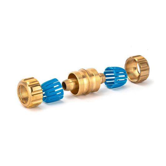 Holman Hose Joiner - 12mm - Brass - Grip N Lock Connection – view 2 - Auzzistore