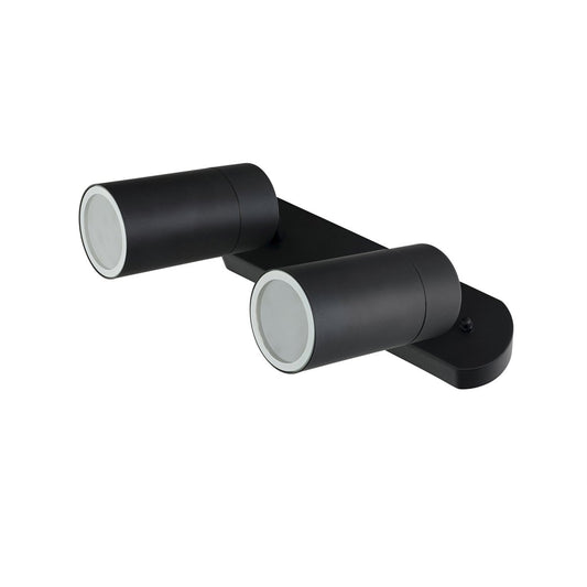 Brilliant Lighting Coolum Twin Wall Light - Black - 240V - Stainless Steel - Weather Resistant – view 2