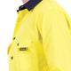 Tradie Core Hi Vis Yellow Long Sleeve Reflective Shirt 2X-Large - Flex Fabric - Breathable
