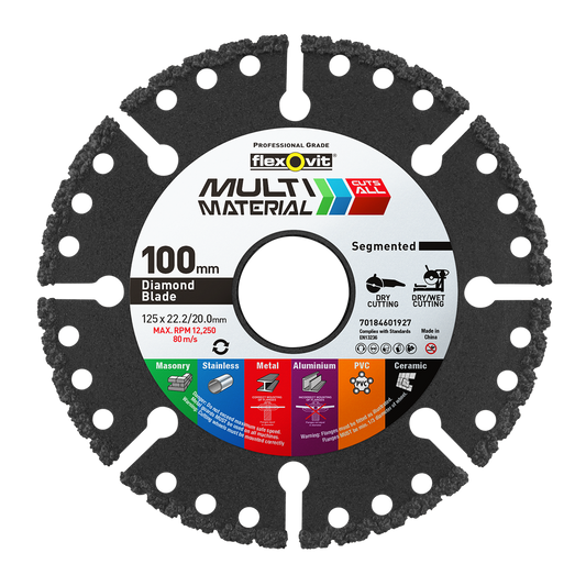 Flexovit Diamond Multi Blade 100mm Dry Cutting Extreme Life - Auzzistore