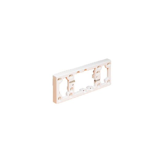 HPM Mounting Block - 4 Outlet Powerpoint - 16mm Deep - Plastic - White - Auzzistore
