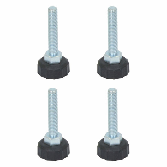 Richmond Levelling Foot - 50mm x M8 - Zinc Plated - Adjustable - 4 Pack - Auzzistore