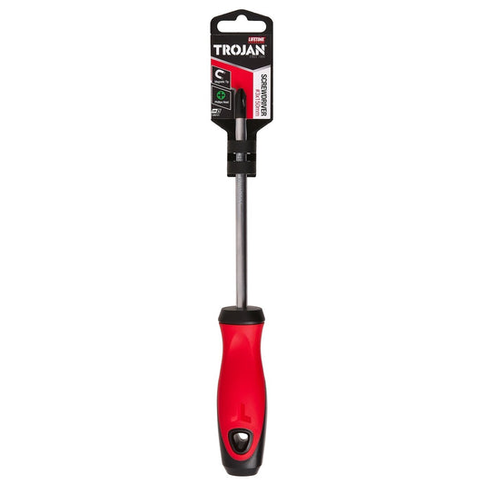 Trojan 150mm No 3 Phillips Screwdriver - Red and Black - Magnetic Tip – view 2