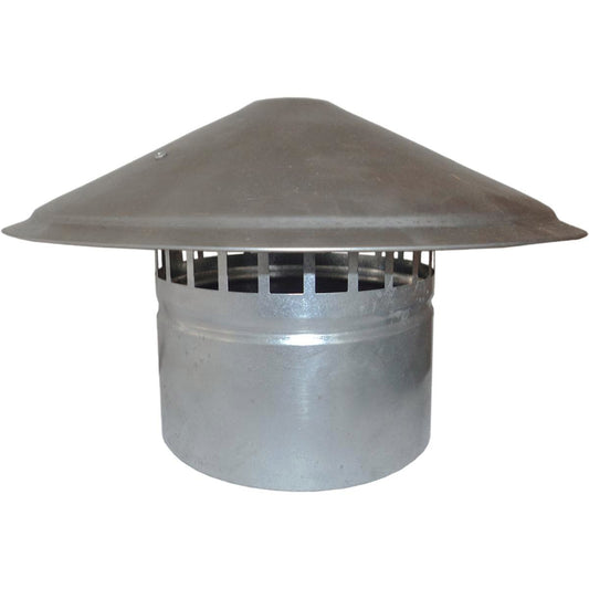 Kinetic 150mm Galvanised Cowl - Steel - Durable - Corrosion Resistant - Auzzistore
