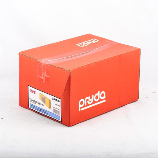 Pryda Nailplate Knuckle 76 x 127mm Box of 50 - Galvanised Steel - Auzzistore