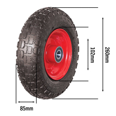 Sherlock Medium Trolley Wheel Assembly - 4.10/3.5-4 - Steel - Durable