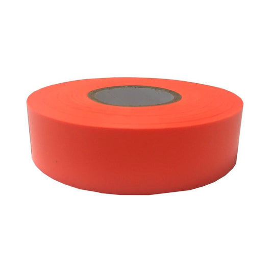 Brutus Flagging Tape Orange - 25mm x 100m - Vinyl - Weather Resistant - Auzzistore
