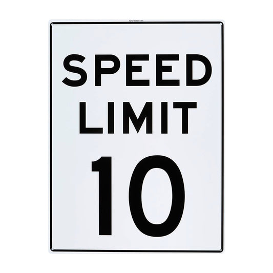 Sandleford Speed Limit Sign - 450 x 600mm - Polypropylene - UV Resistant - Auzzistore