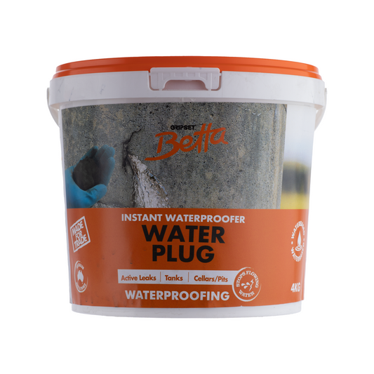 Gripset Betta Water Plug 4kg - Rapid Setting Cement for Active Leaks - Auzzistore