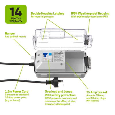 Ampsafe Caravan To Home Electrical Adapter