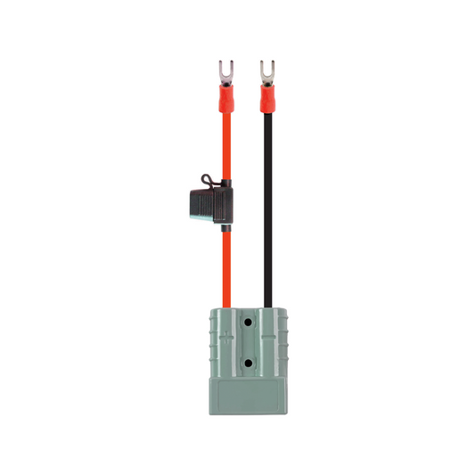 KT Solar HD Connector 50A - 300mm Cable - 20A Fuse - Grey - Auzzistore