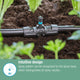 Gardena 90 Micro Irrigation Spray Nozzle 5 Pack - 2.75m Range - Black/Turquoise