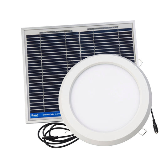 Illume 270mm Round Flush Mount Skylight Alternative - Aluminium - No Heat Transfer