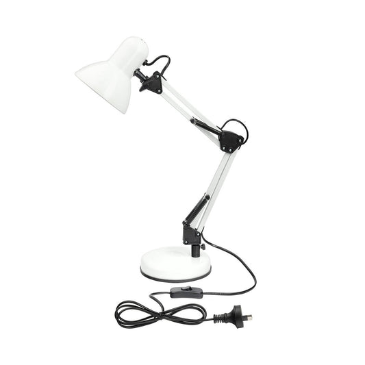 Brilliant XL White Flexi Lloyd Desk Lamp - 155mm x 500mm x 240mm - Adjustable