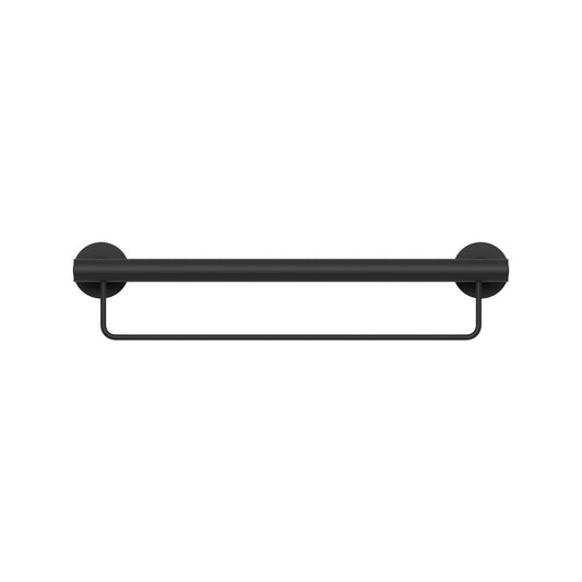 Evekare 600mm Black Towel Rail with Grab Rail - Stainless Steel - 250 kg Capacity – view 2