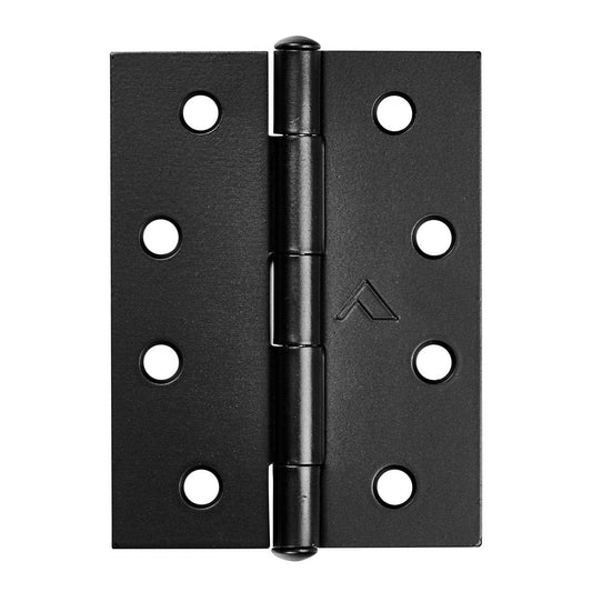 Pinnacle Fixed Pin Butt Hinge - 100mm - Black - 2 Pack - Durable