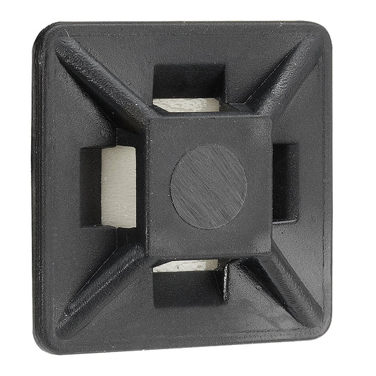 Narva Cable Tie Mount 19x19mm Black UV Resistant 5 Pack Durable